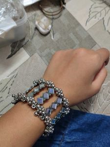 Ethnic Mirror Work Bracelet