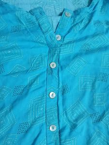 Beautiful Blue Printed Kurta