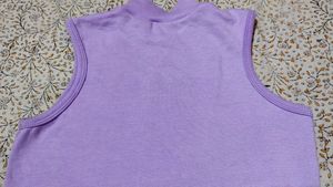 Lilac Ribbed Top