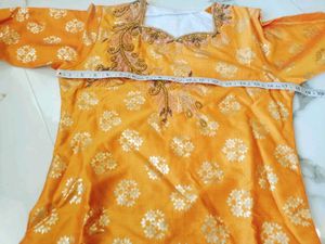 Orange Embroidered Lehenga Choli Set