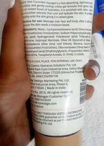 Assure Aloevera &amp; Cucumber Gel