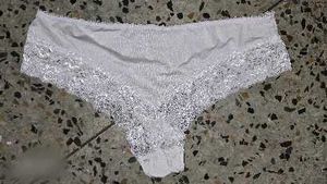 White Lace Trim Briefs