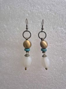 Boho Beaded Drop Earrings - Unused