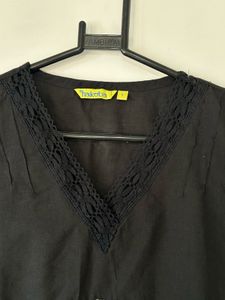 Black Embroidered Top