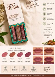 just herbs set of 3 lipstick (16ml each)
