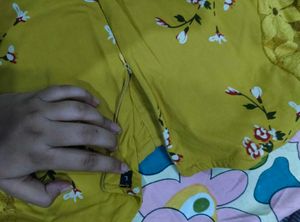 Vibrant Yellow Floral gown