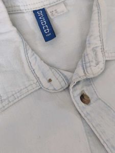 Men's Light Wash Denim Shirt