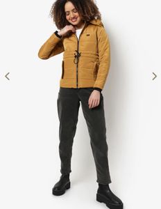 Campus Sutra Mustard Padded Jacket