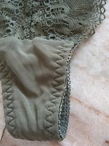 Lace Trim Thong Panty