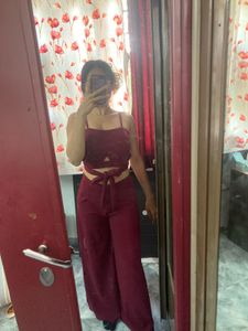 Imported Maroon Co Ord Set