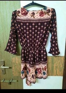 Floral Print Romper
