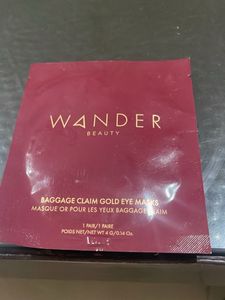 Wander Beauty Baggage Claim Gold Eye Masks