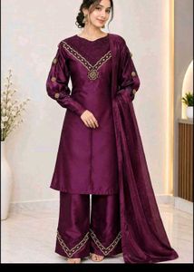 Elegant Purple Kurta Set