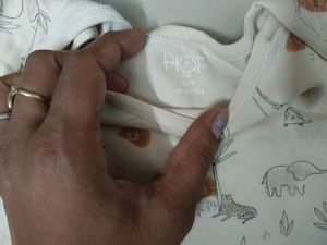 Adorable Baby Safari Print Long Sleeve Bodysuit
