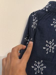 Cozy Navy Snowflake Pajama Set