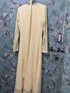 yello sheer A line dress