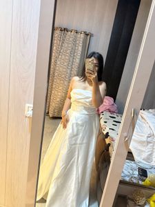 Elegant White Bridal gown 🎀🩷🧚🏻‍♀️