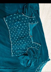 Teal Blue Lehenga Choli Set