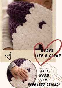 Voilet Cloud Wrap - Infant blanket. (Purely new)