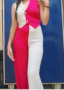 Pink &amp; White Co-ord Set
