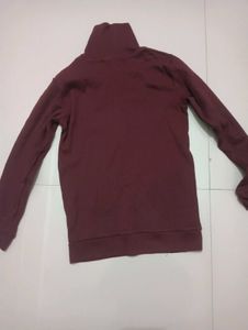 Maroon Turtleneck Sweatshirt