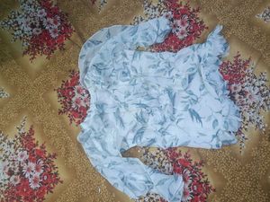 Cute Girls' Floral Ruffle Top &amp; capri