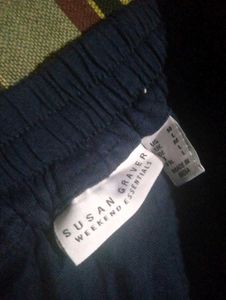 Navy Blue Casual Skirt