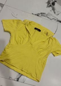 Yellow V-Neck T-Shirt