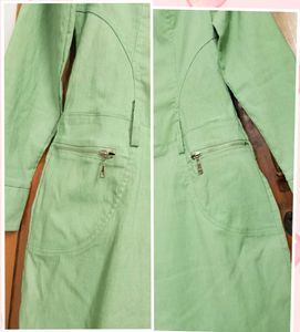 Light Green Collared Shirt Dress