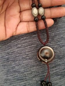 Unique Beaded Necklace evile eye stone