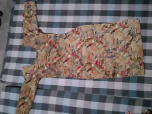 Elegant Printed Kurta  with Dhoti salwar andDupatt