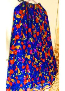 🥳🤩(three-peice)Vibrant Floral Kurta Set with Dup