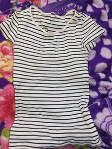 Striped Fitted T-Shirt