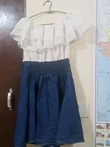 Blue And White Top