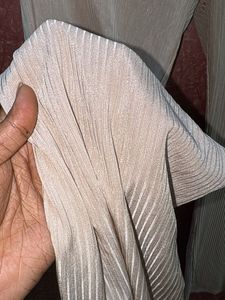 Ribbed Flare Pants shiny