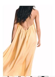 Flowy Striped Halter Dress
