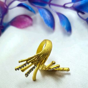 Gold plated with stone