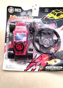 Monster RC Car Toy with Steering Wheel