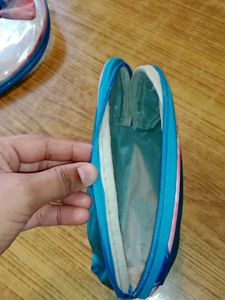 Combo of Pouch Transparent Purse - Set (3 Pcs)