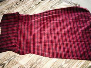 Maroon Striped kurta