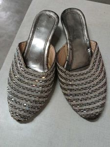 Embellished Wedge Heels