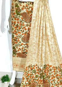 Peacock Print Kurta Set