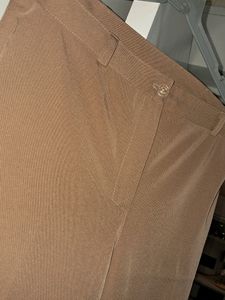 Brown Semi Formal Flare Trousers