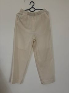 Linen high waist pants