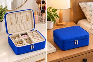 Blue Jewelry Organizer Box
