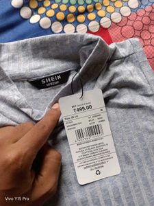 Sleek Grey Ribbed Mock Neck Tank Top