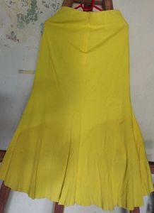 Midi Skirt With Cute White Top.