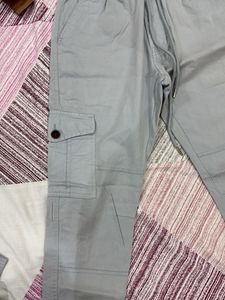 Gray Cargo Joggers