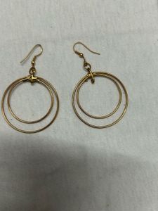 Elegant Double Hoop Dangle Earrings