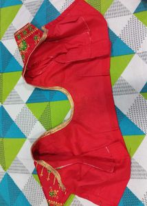 Red Embroidered Blouse
